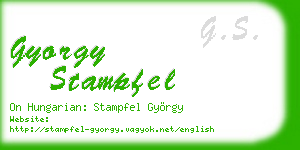 gyorgy stampfel business card